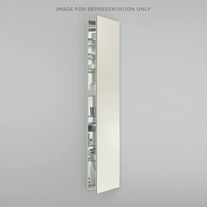 Robern MC1670D419RE2 M Series Recessed Framed Medicine Cabinet with 7 Adjustable Shelves and LED Lighting