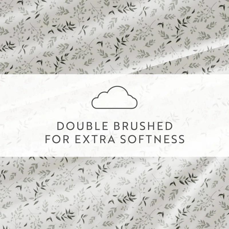 IEnjoy Home 4 Piece Sheet Set Patterned Microfiber Ultra Soft Bedding in Floral Dream