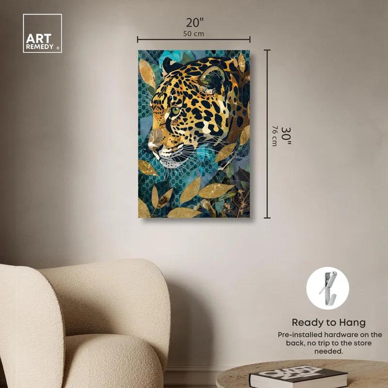 Art Remedy Enter Cheetah Canvas Miami Inspired Art Prints by Art Remedy
