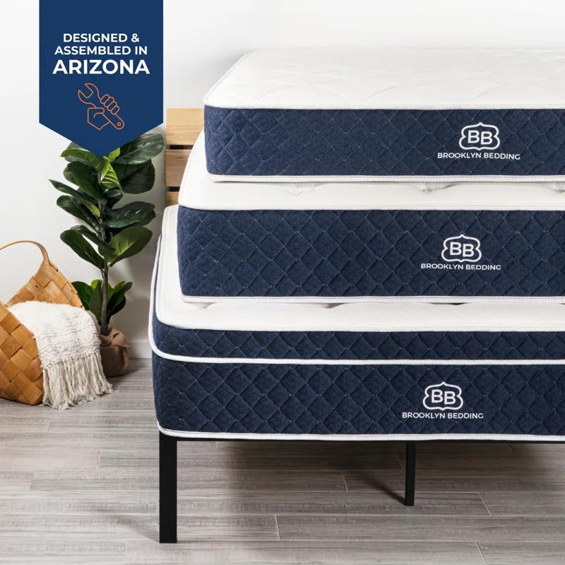 Brooklyn Bedding Brooklyn Standard 14" Plush Hybrid Mattress with Cooling Cover