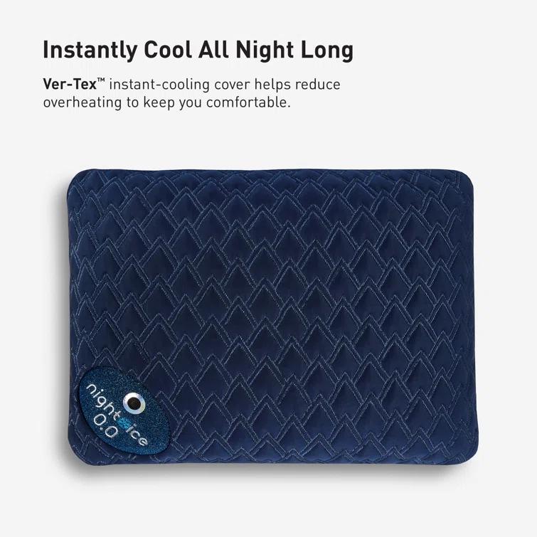 Bedgear Bedgear Night Ice Performance Pillow - Triple Cooling - Medium Soft for All Sleep Positions