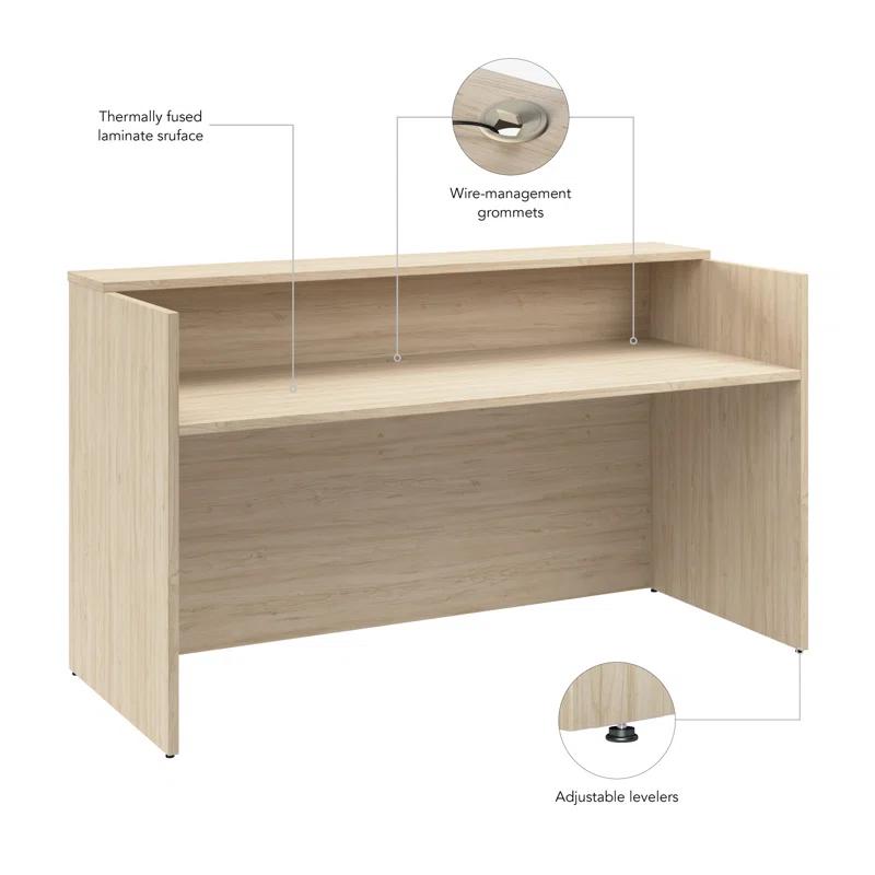 Bush Business Furniture Bush Business Furniture Arrive 72W x 30D Reception Desk with Shelf