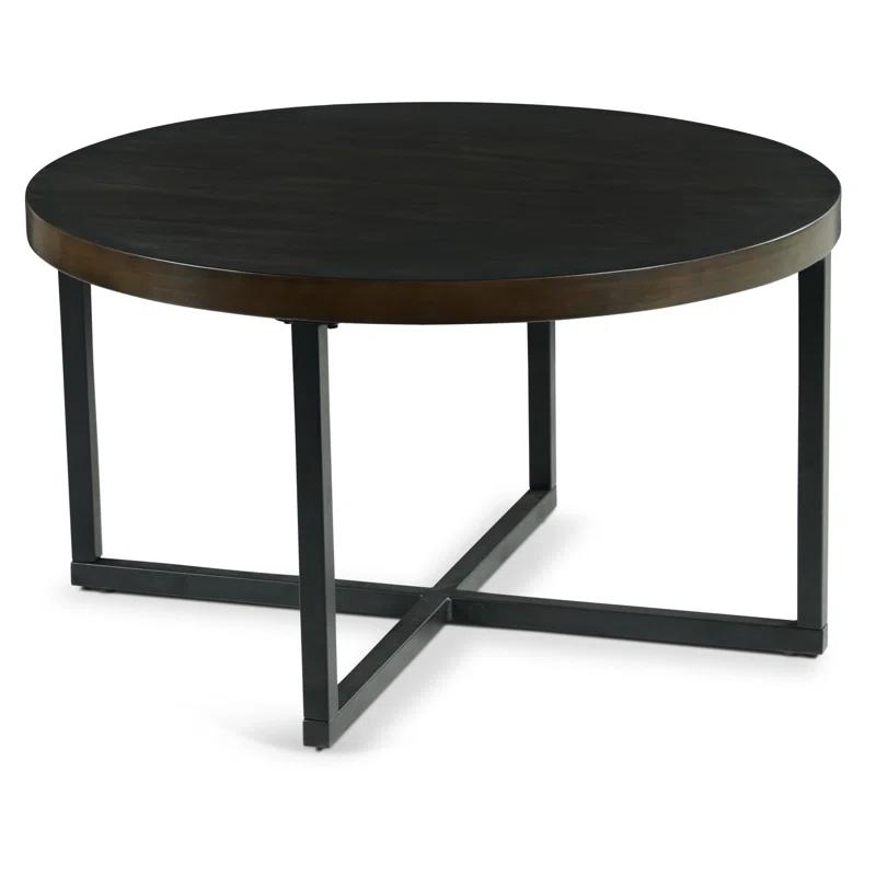 17 Stories Stannos 36" Round Coffee Table with 4 Stools