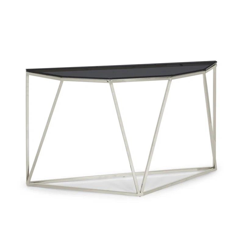 Abler 55'' Glass Top Console Table
