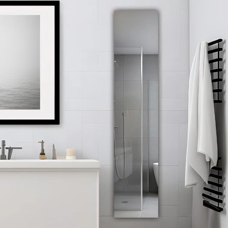 AQUADOM Royale 15" W x 70" H x 5" D Left Hinge, Tall Medicine Cabinet, Defogger, 3X LED Lighted Vertically Adjustable Magnifying Mirror, Electrical Outlets, Magnetic Organizer