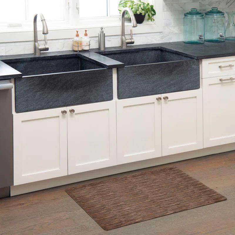 Home Dynamix Smooth Step Machine Washable Low Profile Stain Resistant Non-Slip Versatile Utility Kitchen Mat