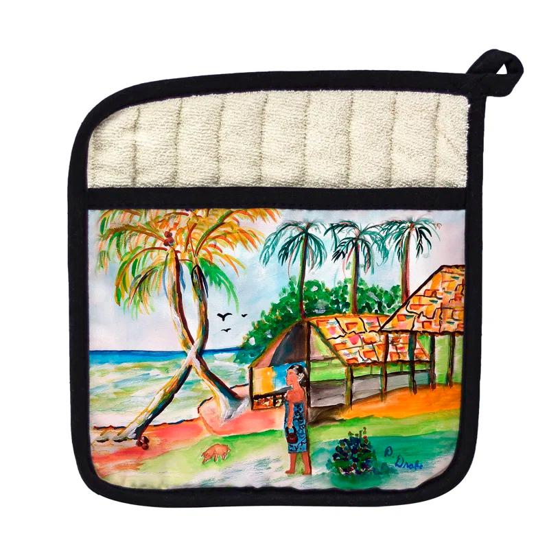 Betsy Drake Interiors Palms & Woman Pot Holder