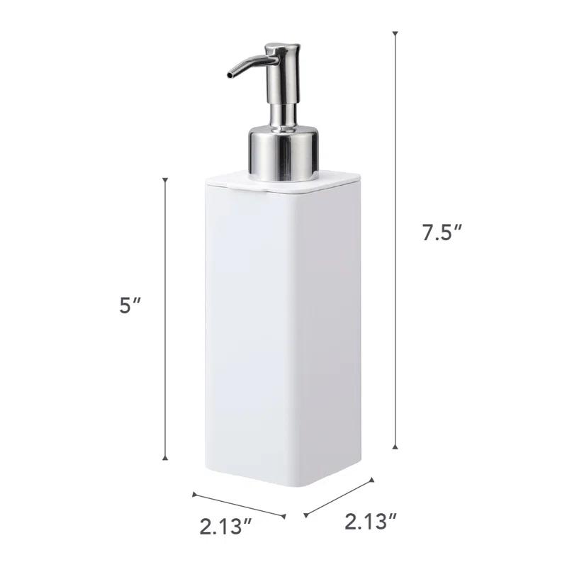 Yamazaki Home Yamazaki Home Refillable Hand Soap Dispenser With Pump, Bathroom, Kitchen, 8.5 fluid oz.