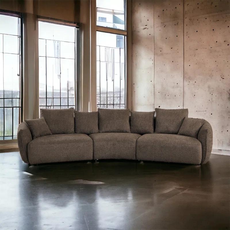 Audiohome Bash Macca Anthology Boucle Sofa With Pillows