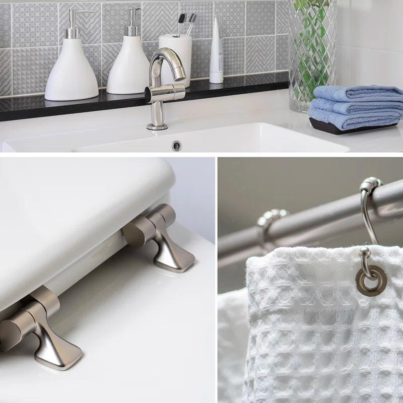 Mayfair by Bemis 7M844BN 000 Mayfair 44CP Featuring STAY-TITE Seat Fastening System & Hinges, ROUND, White