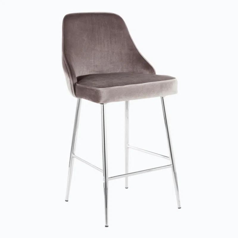 Wenty Upholstered Counter Stool with Metal Frame (Set of 2)