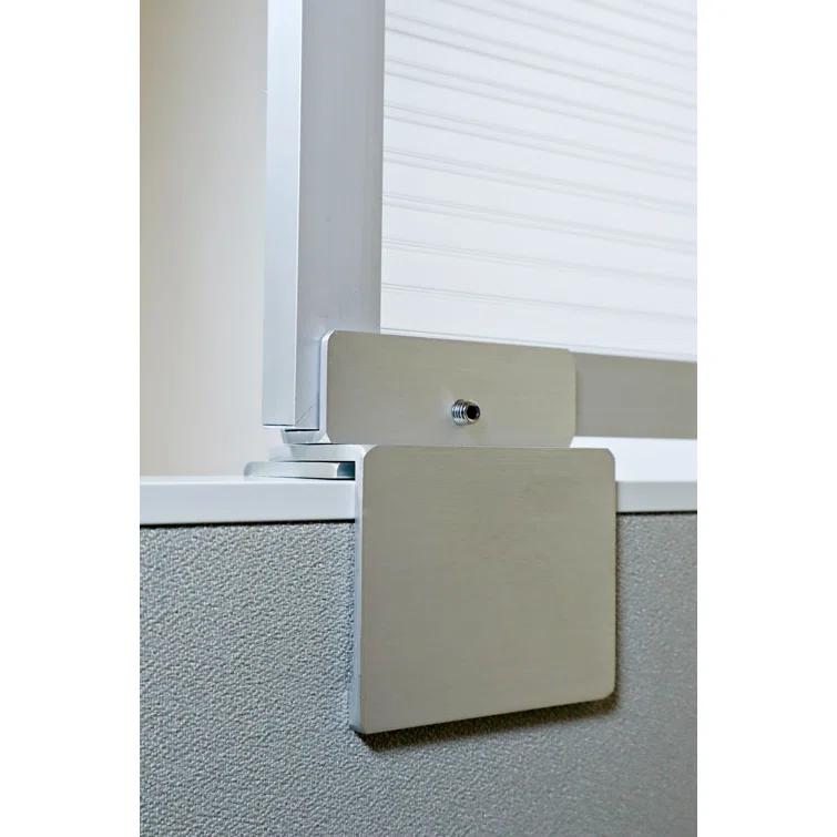 OBEX Acrylic Cubicle Mounted Privacy Panel with Small Brackets