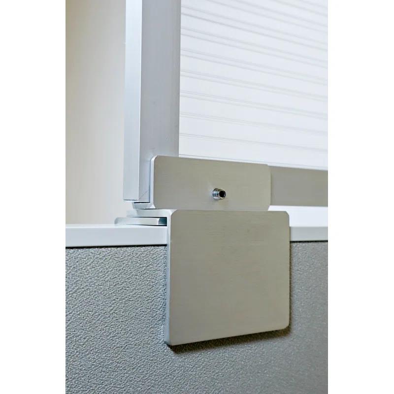 OBEX Acrylic Cubicle Mounted Privacy Panel with Small Brackets