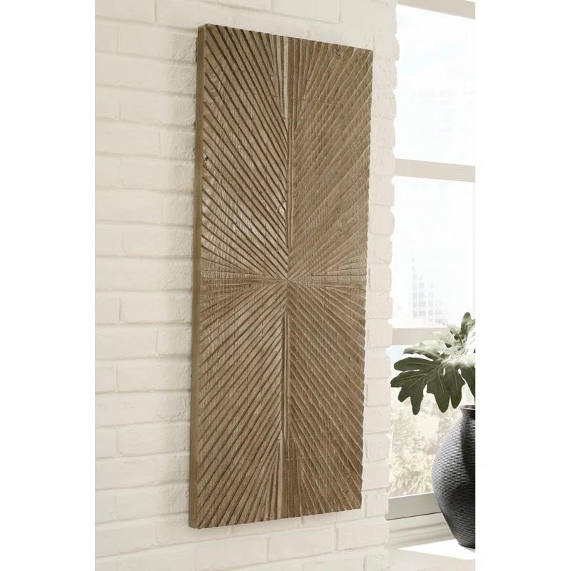 Millwood Pines Aseeb Abstract Wall Decor on Solid Wood