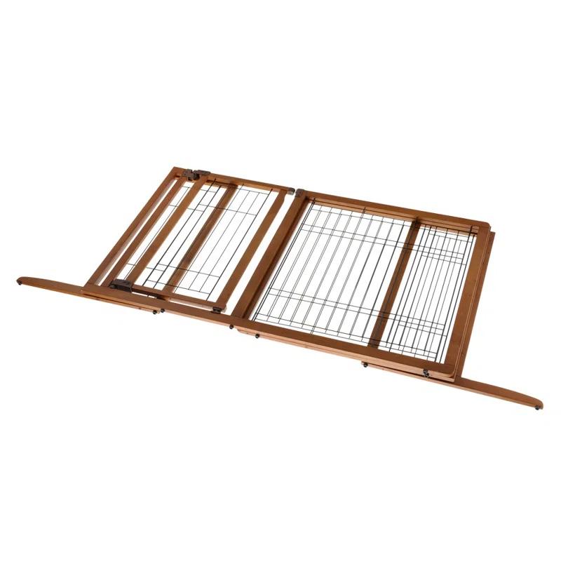 Richell Wood Free Standing Pet Gate
