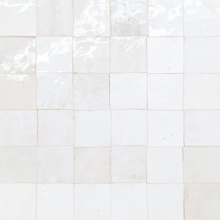 Zagora 2" x 2" Glossy Zellige Mosaic Tile