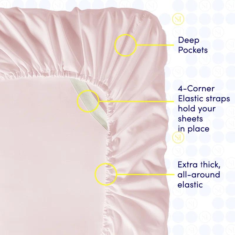 Sweet Home Collection Luxurious Soft Microfiber Sheet Set with Bonus Pillowcases