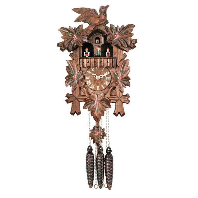 River City Clocks Solid Wood Wall Clock