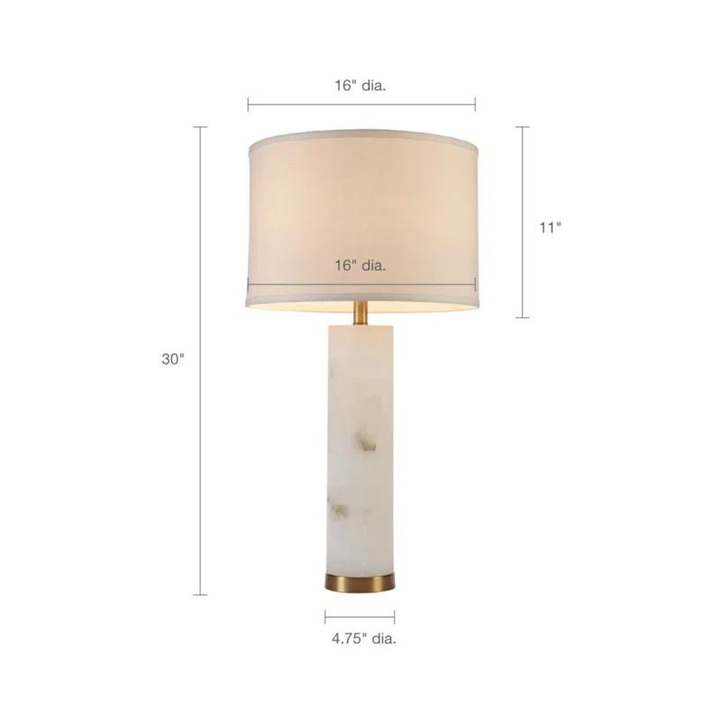 Everly Quinn Alabaster Table Lamp