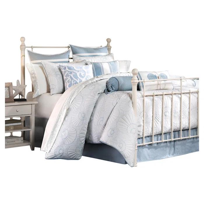 Harbor House Crystal Beach White Cotton Coastal Comforter Set