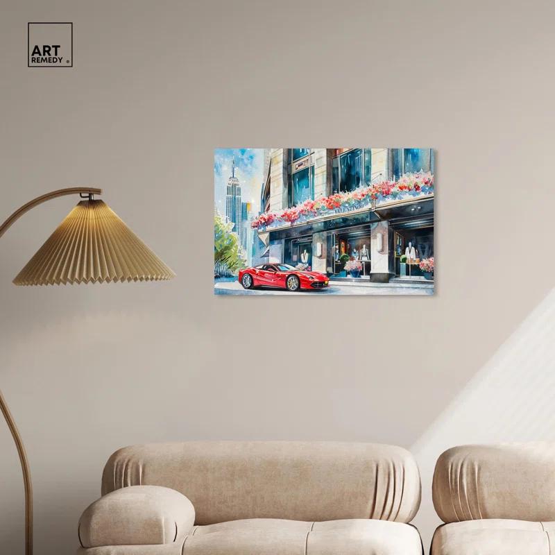 Art Remedy Shopping Spree Trip New York Canvas Fashion Art Prints by Art Remedy