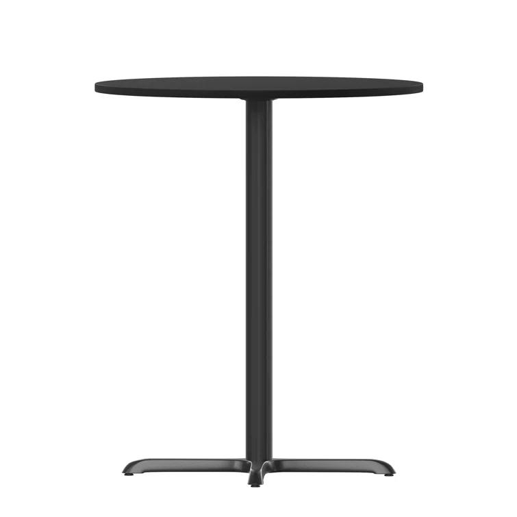 Flash Furniture Carrus Round Laminate Table Top with Height Table Base