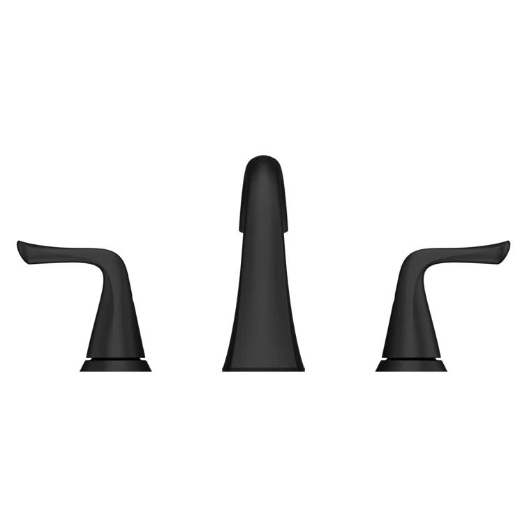 Pfister Willa Widespread Bathroom Faucet with Drain Assembly LF-049-MALSDB