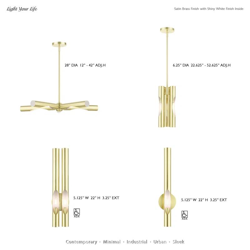 Clearlake Steel Armed Sconce