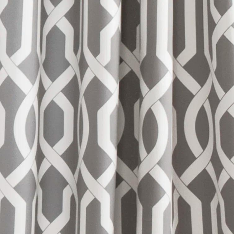 Lush Decor Edward Trellis Polyester Room Darkening Curtain Pair (Set of 2)