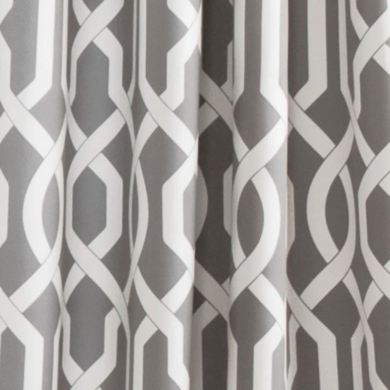 Lush Decor Edward Trellis Polyester Room Darkening Curtain Pair (Set of 2)