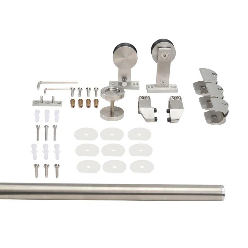 Calhome Paneled Manufactured Wood Painted Barn Door