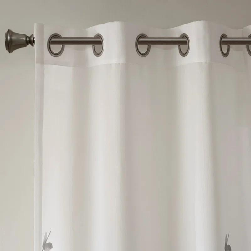 Orren Ellis Burnout Printed Curtain Panel Pair(2 Pcs Window Panels)