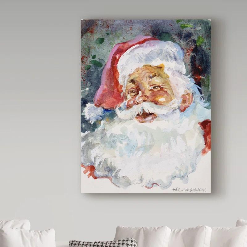 Trademark Fine Art Hal Frenck " Santa Face " by Hal Frenck