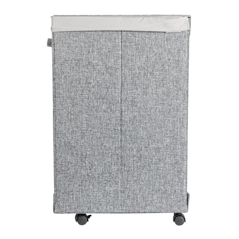 Household Essentials Rolling Laundry Hamper with Handles