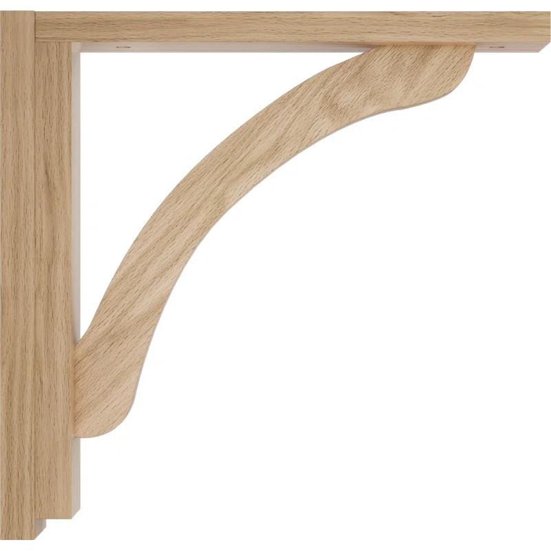 Ekena Millwork Reese H 2.5'' W D Wood Bracket / Corbel