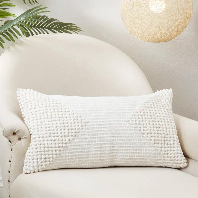 Saro Zandra Collection Cotton Throw Pillow