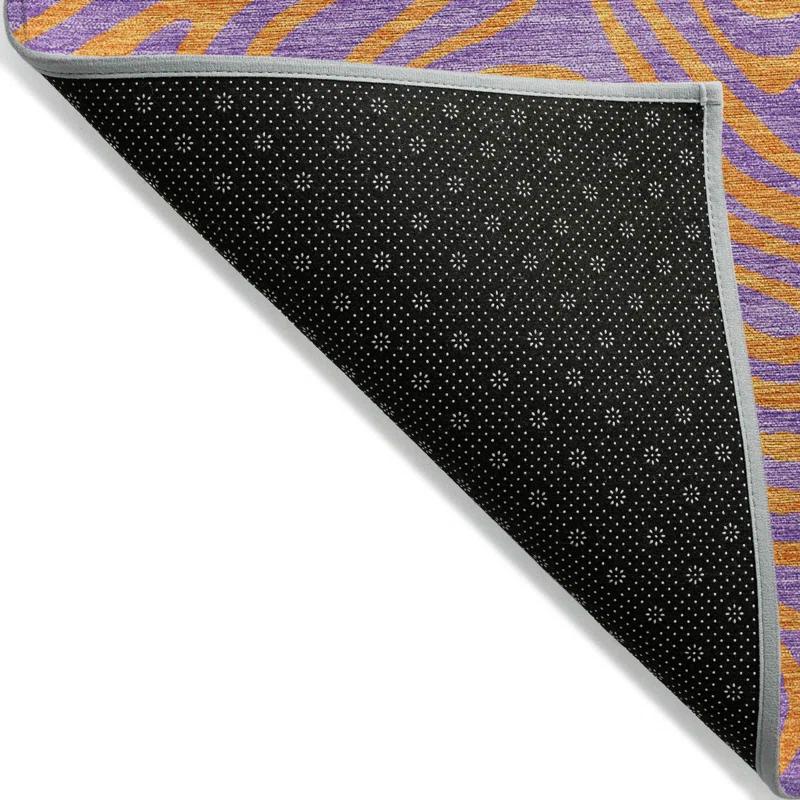 Machine Washable Indoor/Outdoor Chayden ACN1031 Purple 2'3" x 7'6" Runner Rug