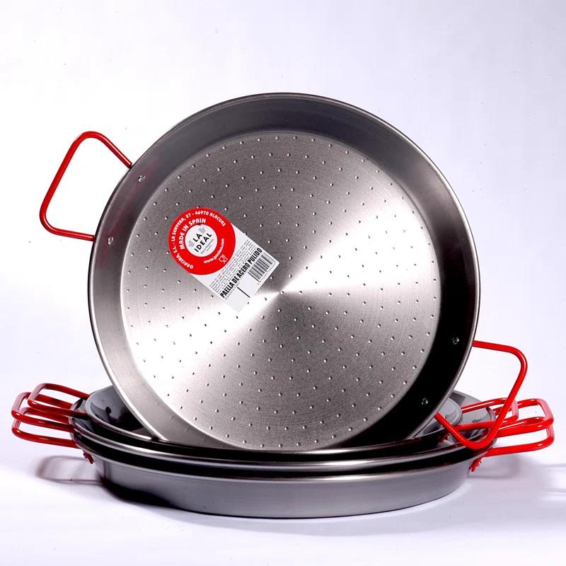 Garcima 26-Inch Carbon Steel Paella Pan, 65cm