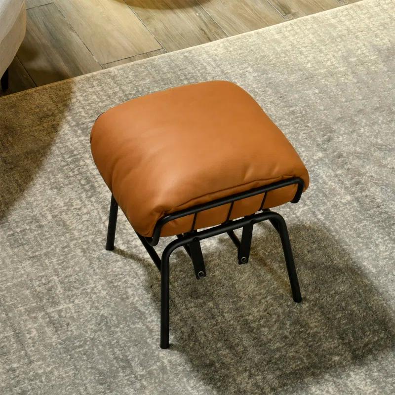 17 Stories Kalysia Metal Rocking Chair with Ottoman & Reviews | Wayfair