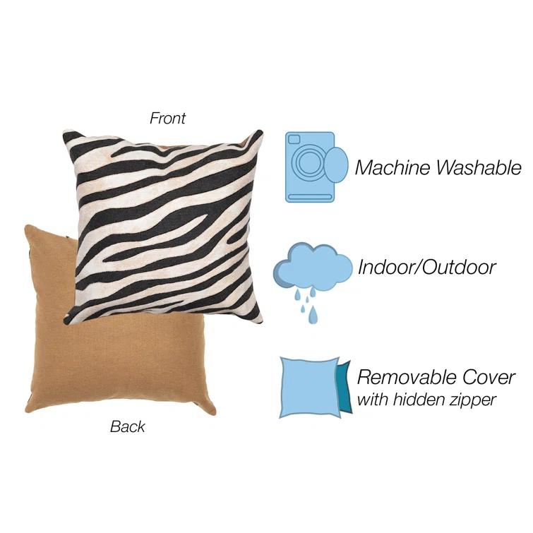 Liora Manne Vision I Animal Print Indoor/Outdoor Throw Pillow