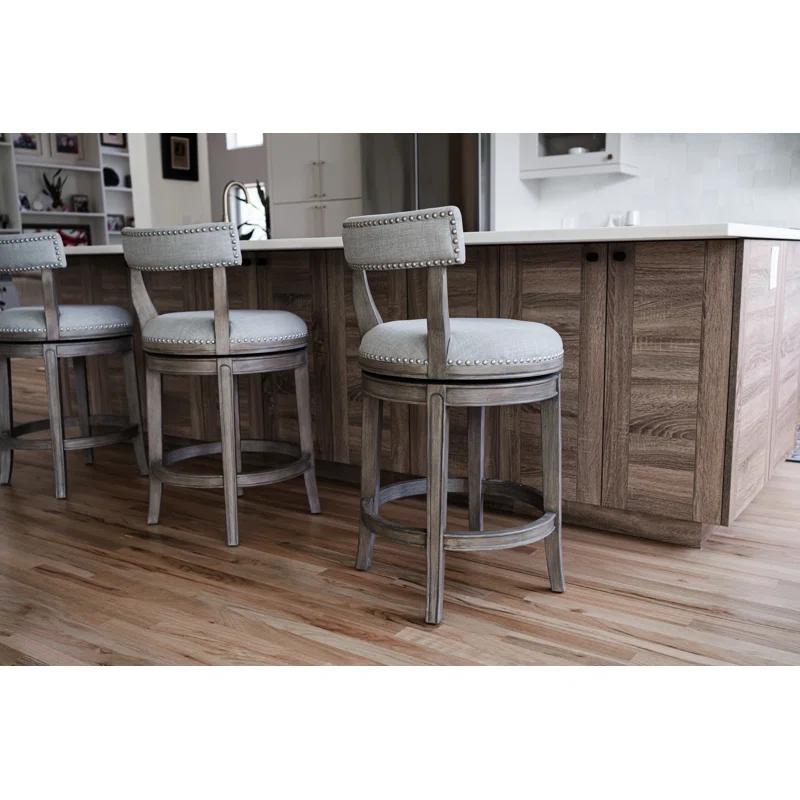 Maven Lane Maven Lane Alexander Stool with Fabric Upholstery