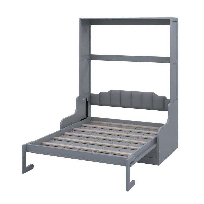 Red Barrel Studio® Queen Size Murphy Bed Wall Bed With Cushion