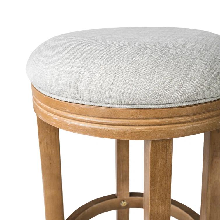 Maven Lane Maven Lane Eva Stool with Fabric Upholstery