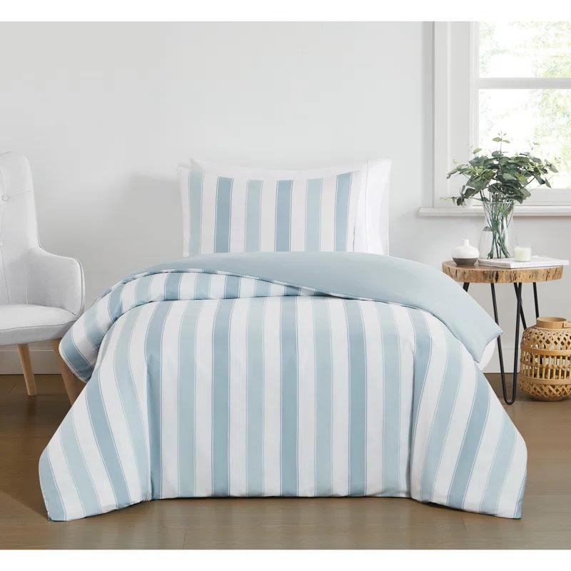 Truly Soft Aiden Polyester Standard Striped Duvet Cover Set
