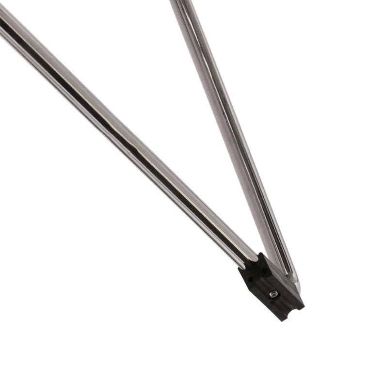 Orren Ellis Jarnagin Modern Acrylic Dining Side Chair with Chrome Legs (Set of 2)