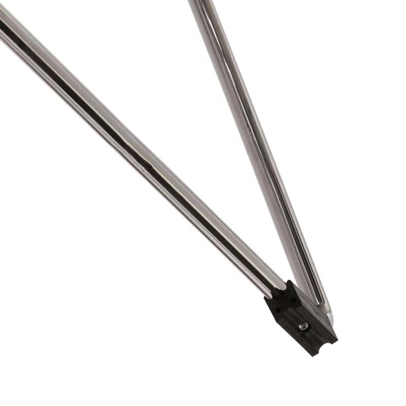 Orren Ellis Jarnagin Modern Acrylic Dining Side Chair with Chrome Legs (Set of 2)