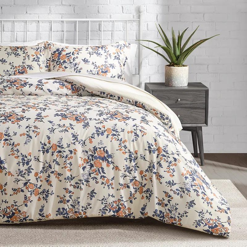 Lucky Brand Lucky Brand Garden Floral Bouquet Reversible Duvet Cover & Shams Bedding Sets