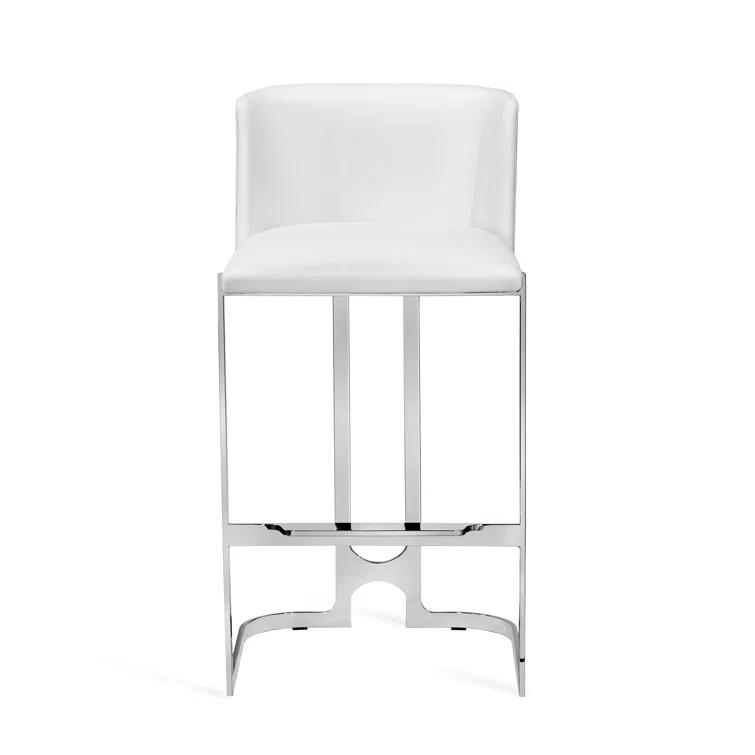 Interlude Banks Upholstered Counter Stool with Metal Frame
