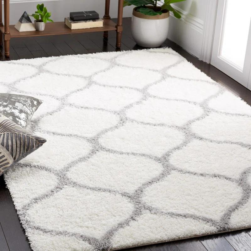 Red Barrel Studio® Tahoe Shag Performance Geometric Rug