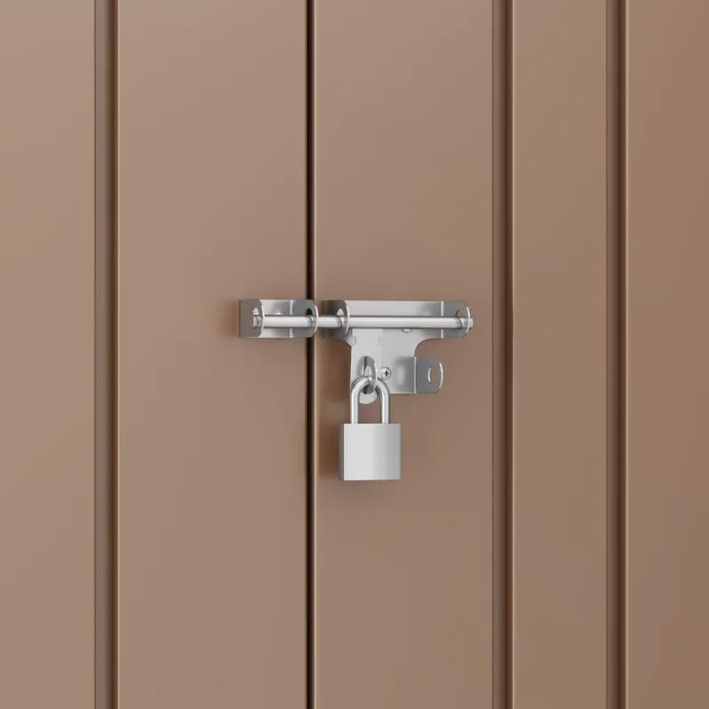 Devoko 8 ft. W x 6 ft. D Metal Storage Shed